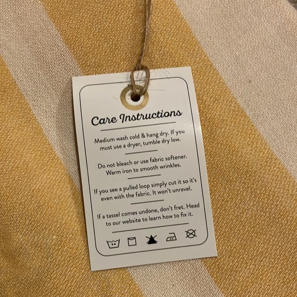 Fair Seas The Charleston - Golden  Pineapple Turkish Towel - Picture 3 of 5